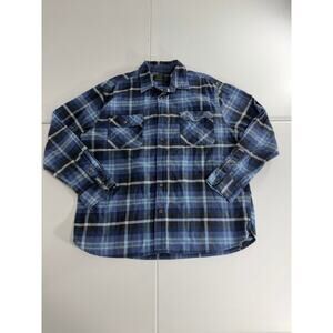 Jach heritage flannel size 2xl blue and black long sleeve